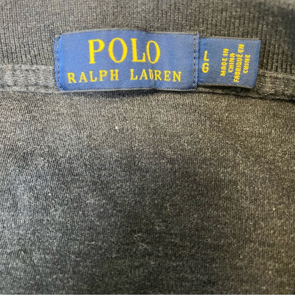 Polo Ralph Lauren Dark Gray Short Sleeve Polo Shirt Size Large Men's - Picture 4 of 5